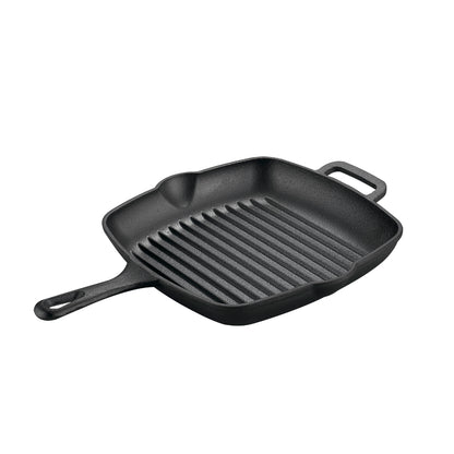 10.50 Inch Cast Iron Pre-Seasoned Frying Pan Square