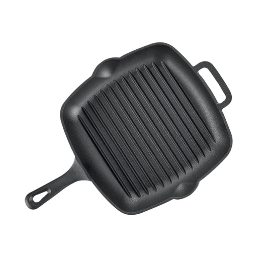 10.50 Inch Cast Iron Pre-Seasoned Frying Pan Square