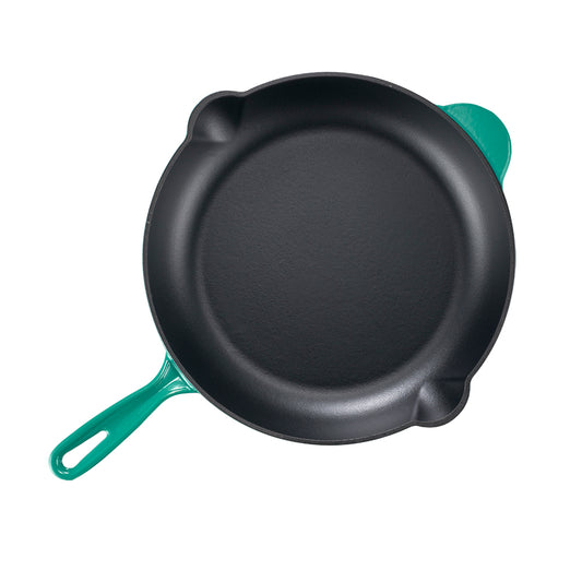 12 Inch Cast Iron Enameled Frying Pan